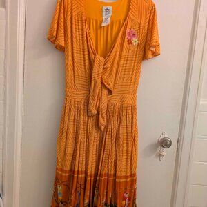 Disney The Dress Shop - Enchanted Tiki Room Midi Dress - Orange